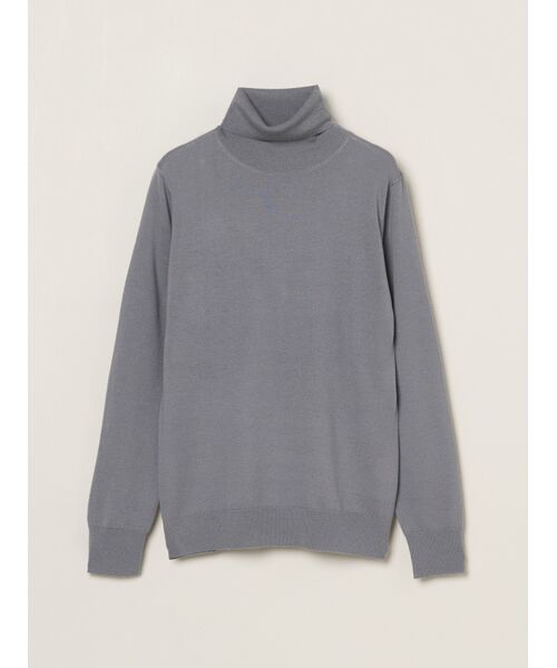 three dots / スリードッツ その他トップス | Merino superfine l/s turtle neck(charcoal)