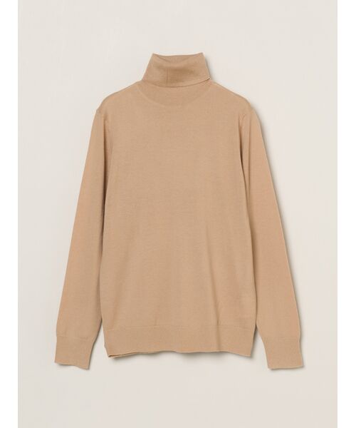 three dots / スリードッツ その他トップス | Merino superfine l/s turtle neck(sweet beige)