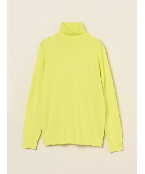 three dots / スリードッツ その他トップス | Merino superfine l/s turtle neck(lemon)
