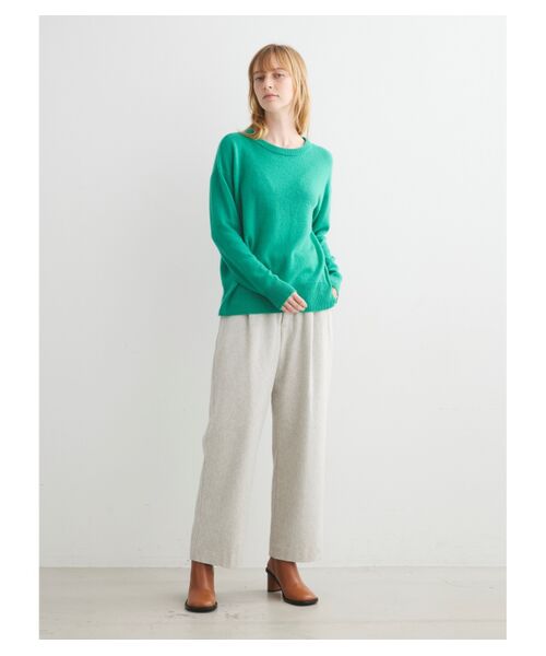 three dots / スリードッツ ニット・セーター | Holiday cashmere l/s sweater | 詳細9