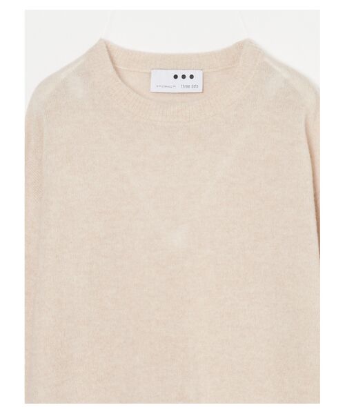 three dots / スリードッツ ニット・セーター | Holiday cashmere l/s sweater | 詳細2