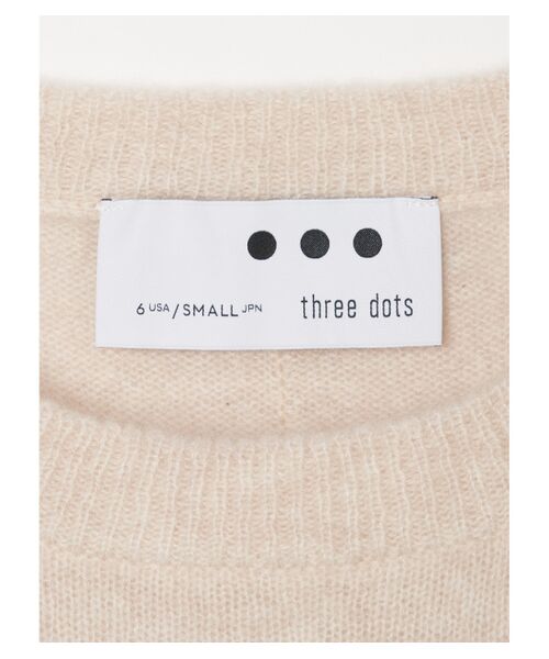 three dots / スリードッツ ニット・セーター | Holiday cashmere l/s sweater | 詳細3