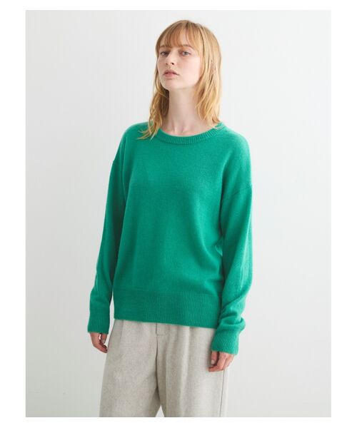 three dots / スリードッツ ニット・セーター | Holiday cashmere l/s sweater | 詳細6