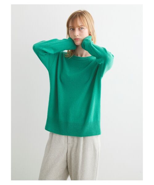 three dots / スリードッツ ニット・セーター | Holiday cashmere l/s sweater | 詳細7
