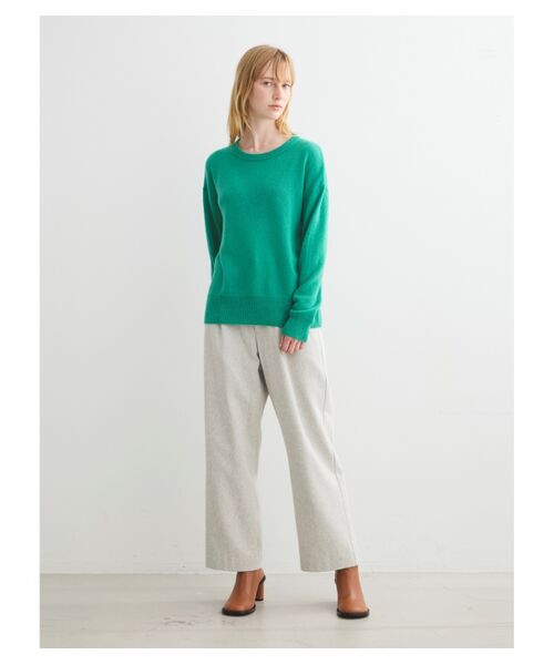three dots / スリードッツ ニット・セーター | Holiday cashmere l/s sweater | 詳細8