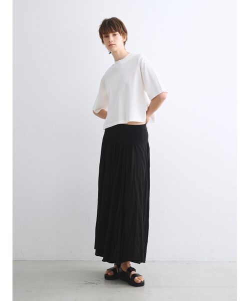 three dots / スリードッツ スカート | jersey colette long skirt | 詳細7