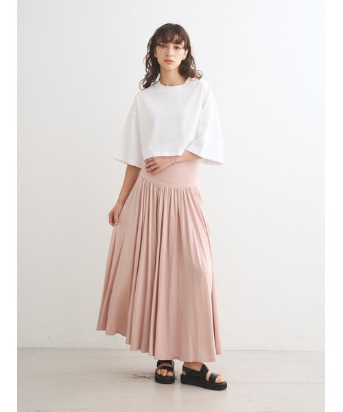 three dots / スリードッツ スカート | jersey colette long skirt | 詳細8