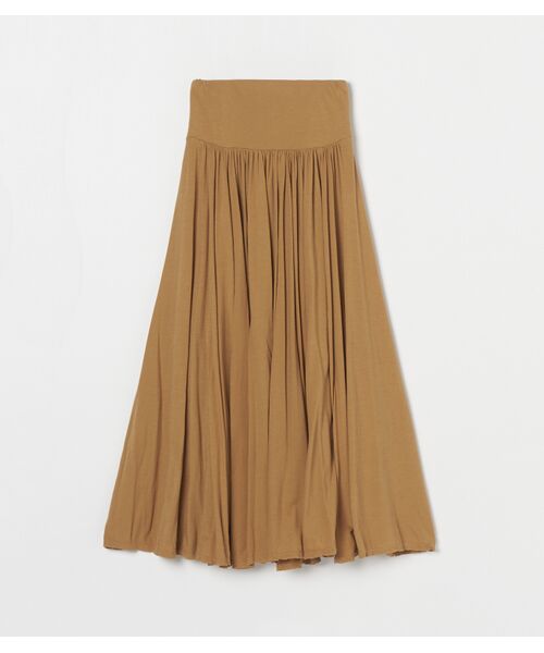three dots ボア　ロングジャージスカート boa jersey long skirt｜スリードッツ オフィシャルオンライン