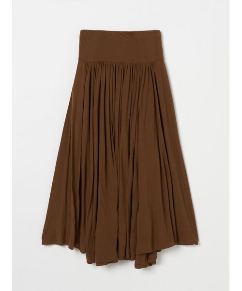 three dots / スリードッツ スカート | jersey colette long skirt(olive)