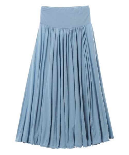 three dots / スリードッツ スカート | jersey colette long skirt(washed)