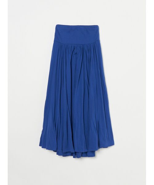 three dots / スリードッツ スカート | jersey colette long skirt(pesant blue)
