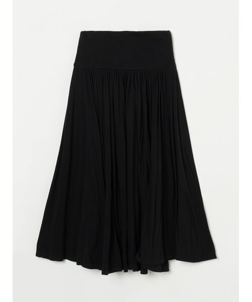 three dots / スリードッツ スカート | Jersey colette medium long skirt | 詳細1