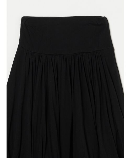 three dots / スリードッツ スカート | Jersey colette medium long skirt | 詳細2