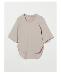 Organic cotton knit half slv tee