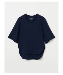 Organic cotton knit half slv tee