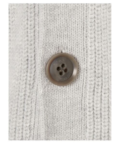 three dots / スリードッツ カーディガン・ボレロ | Men's 18G cotton nylon cardigan | 詳細4