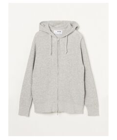 Men's 18G cotton nylon zip hoody