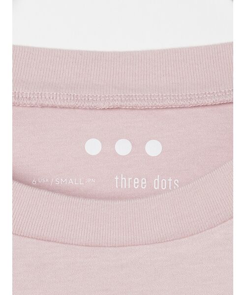 three dots / スリードッツ Tシャツ | C dress brouse banana slv tee | 詳細3