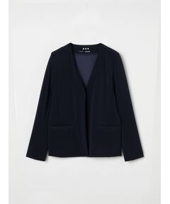 C dress scuba collarless jacket