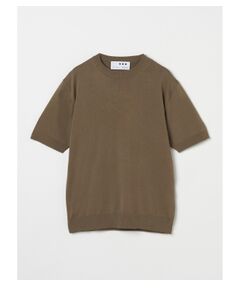 Men's 18G suvin mix s/s crewneck