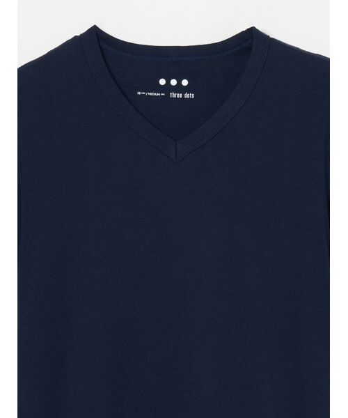 three dots / スリードッツ Tシャツ | Men's Organic cotton knit New Keith | 詳細2