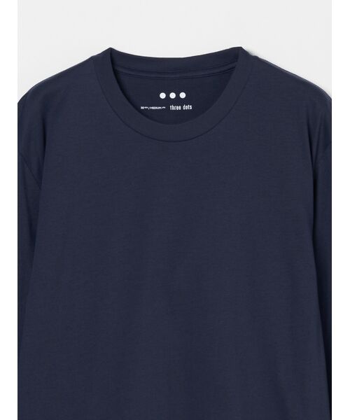 three dots / スリードッツ Tシャツ | Men's Sanded jersey crew neck | 詳細2