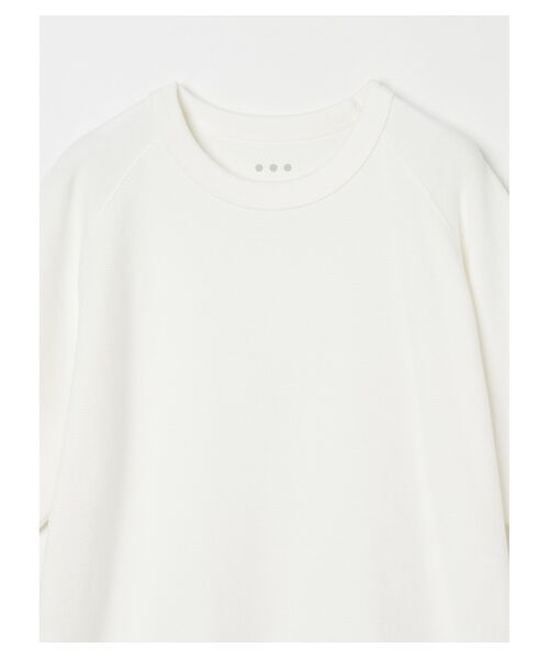 three dots / スリードッツ Tシャツ | Men's supima bare waffle raglan | 詳細2