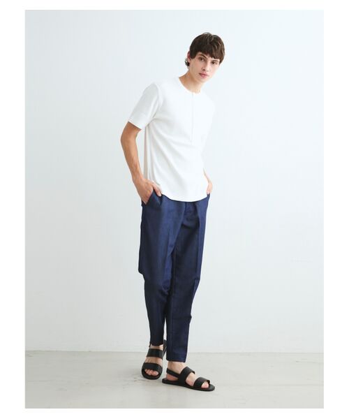 three dots / スリードッツ Tシャツ | Men's supima bare waffle henley | 詳細10