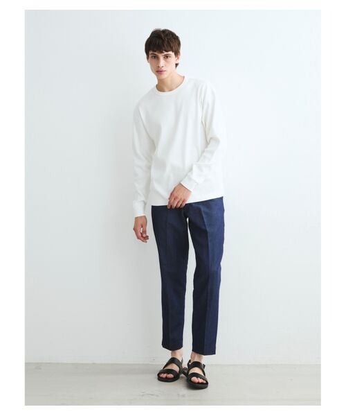 three dots / スリードッツ その他トップス | Men's supima bare waffle sweat | 詳細8