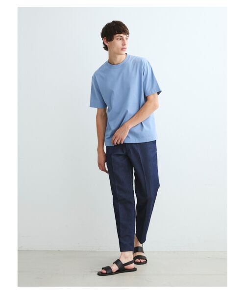 three dots / スリードッツ Tシャツ | Men's cotton silk s/s crew neck | 詳細9