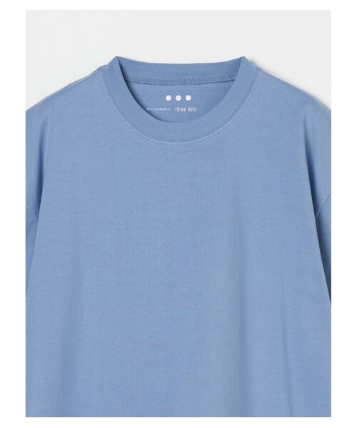 three dots / スリードッツ Tシャツ | Men's cotton silk s/s crew neck | 詳細2