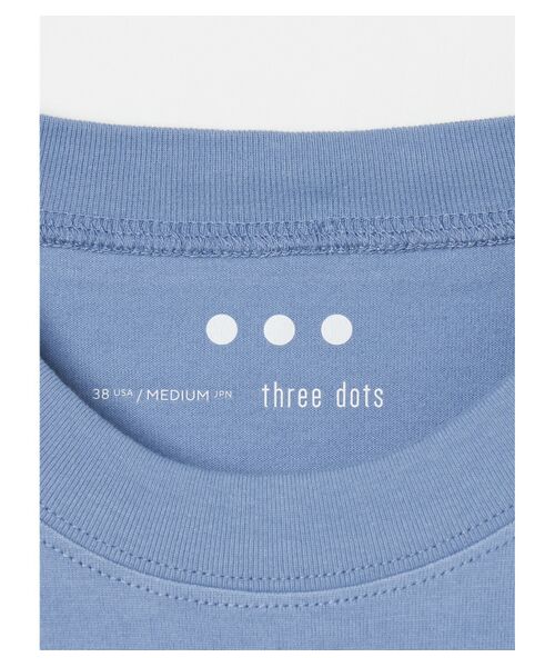 three dots / スリードッツ Tシャツ | Men's cotton silk s/s crew neck | 詳細5