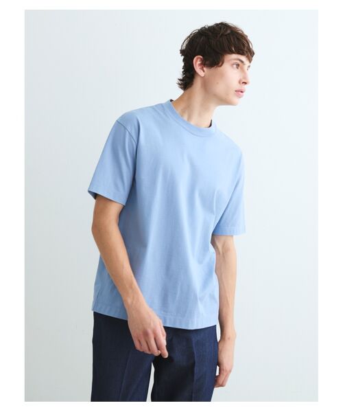 three dots / スリードッツ Tシャツ | Men's cotton silk s/s crew neck | 詳細7