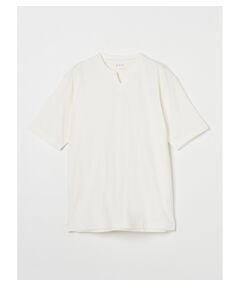 Men's cotton silk s/s key neck