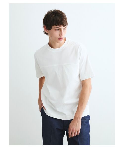 three dots / スリードッツ Tシャツ | Men's cotton silk s/s pocket T | 詳細7
