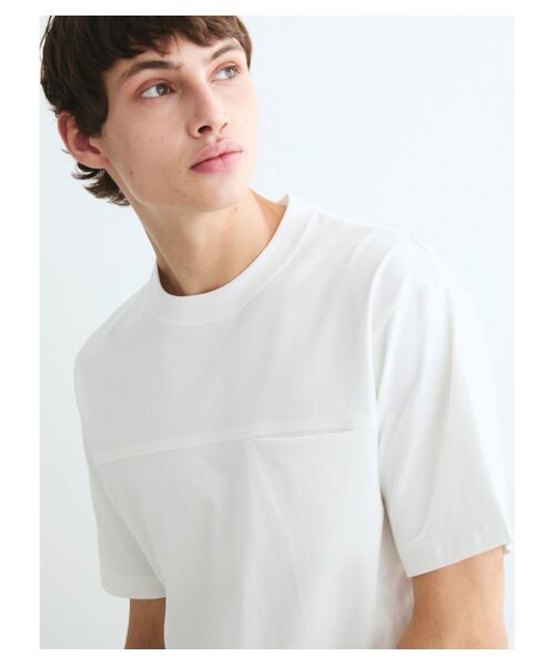 three dots / スリードッツ Tシャツ | Men's cotton silk s/s pocket T | 詳細8