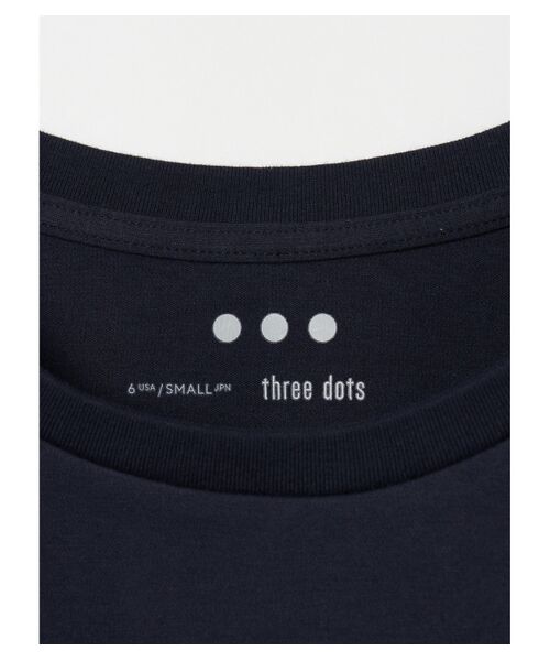 three dots / スリードッツ Tシャツ | Superfine T-shirt s/s u neck T | 詳細3