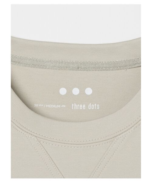 three dots / スリードッツ Tシャツ | Men's highgauge cardboard crew T | 詳細3