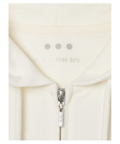 three dots / スリードッツ テーラードジャケット | Men's compact pile l/s zip hoody | 詳細5