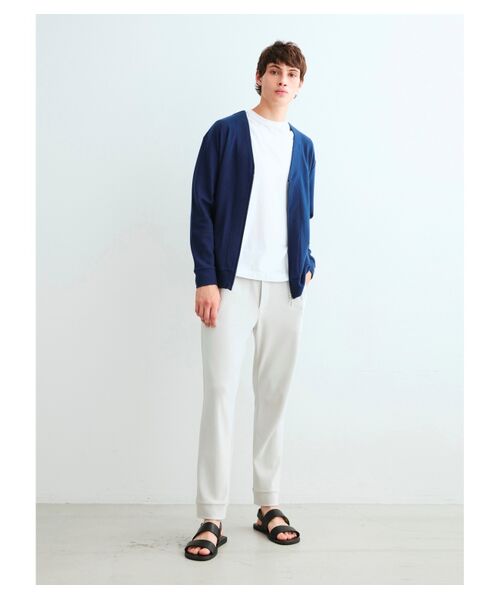 three dots / スリードッツ カーディガン・ボレロ | Men's compact pile zip cardigan | 詳細9