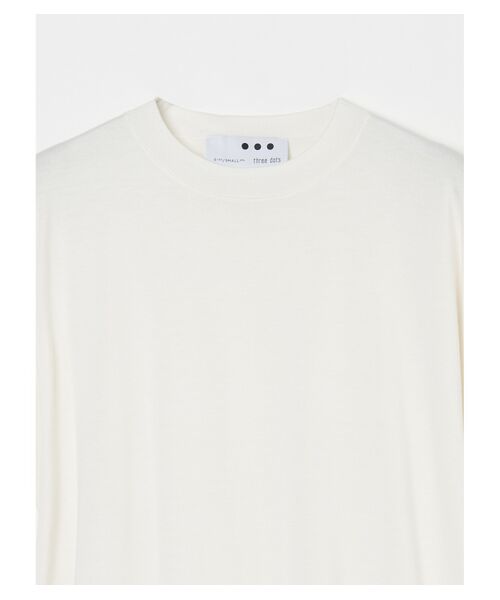 three dots / スリードッツ Tシャツ | Washable cotton silk s/s top | 詳細2