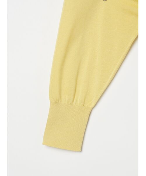 three dots / スリードッツ カーディガン・ボレロ | Washable cotton silk cropped cardigan | 詳細3