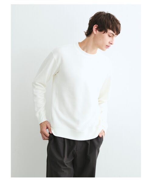 three dots / スリードッツ その他トップス | Men's suvin mix fleece l/s sweat | 詳細7