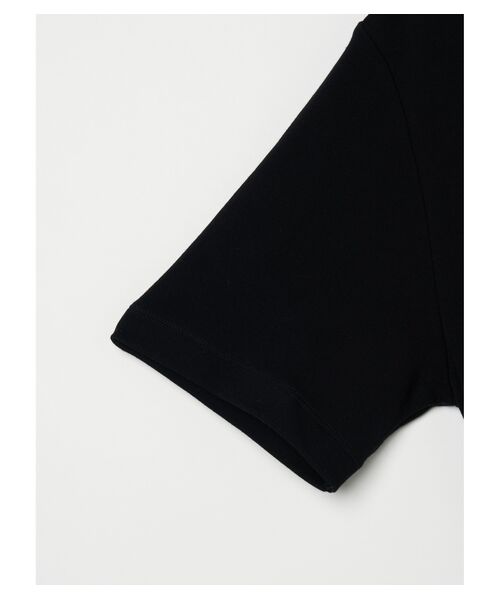 three dots / スリードッツ Tシャツ | Men's souffle cotton half zip | 詳細3