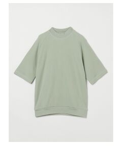 Men's souffle cotton mockneck