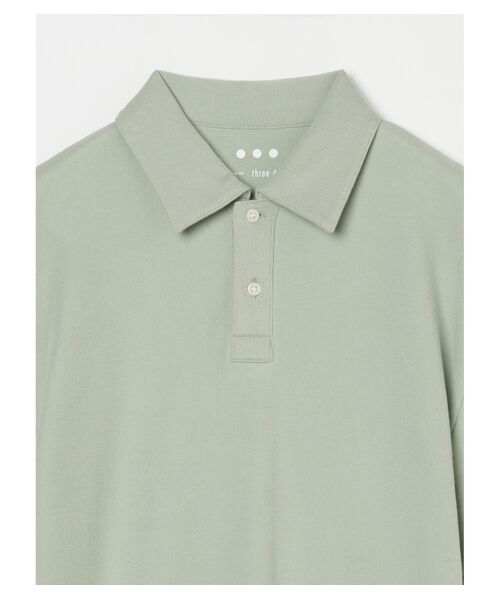 three dots / スリードッツ ポロシャツ | Men's souffle cotton s/s polo | 詳細2