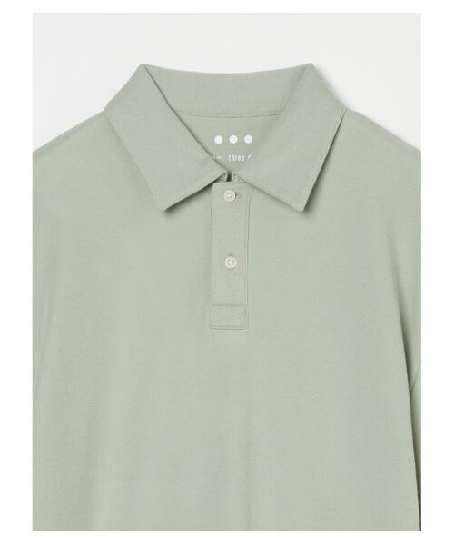 Men's souffle cotton s/s polo （ポロシャツ）｜three dots