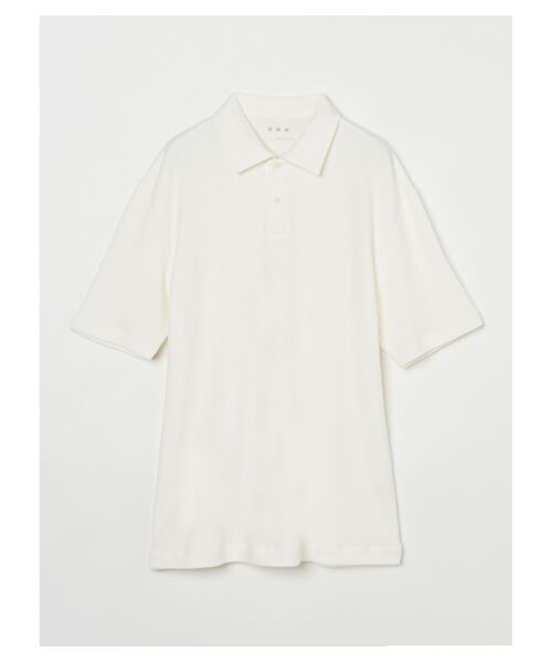 Men's souffle cotton s/s polo （ポロシャツ）｜three dots