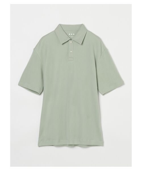 Men's souffle cotton s/s polo （ポロシャツ）｜three dots