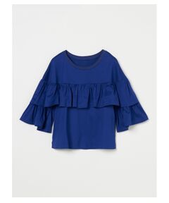 three dots / スリードッツ Tシャツ | Deco t-shirt ruffle sleeve